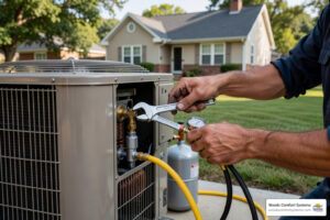 ac freon leak repair cost