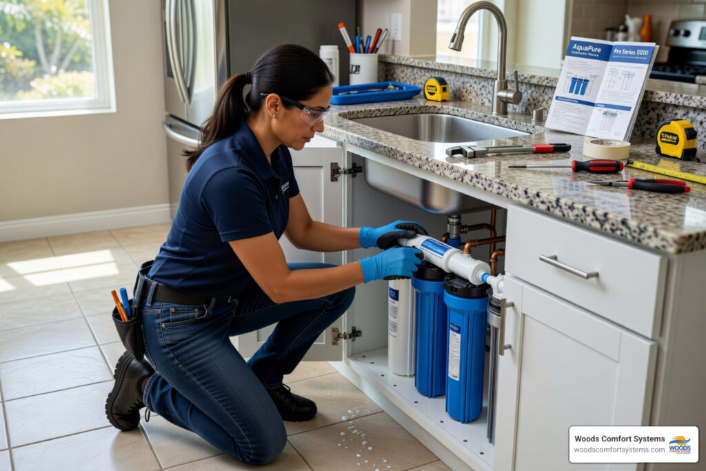 water filtration system install