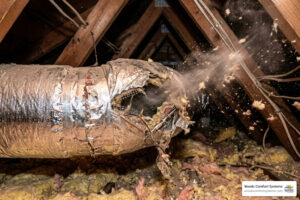 ac duct leak
